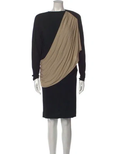 Pre-owned Vintage - Unbranded Vintage Knee-length Dress In Black