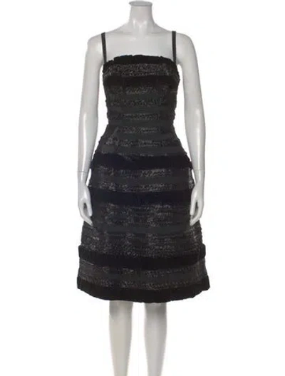 Pre-owned Vintage - Unbranded Vintage Knee-length Dress In Black