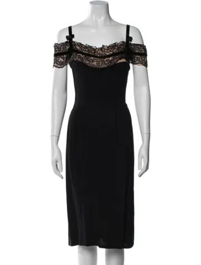 Pre-owned Vintage - Unbranded Vintage Knee-length Dress In Black