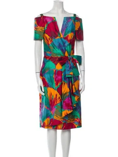 Pre-owned Vintage - Unbranded Vintage Knee-length Dress In Blue