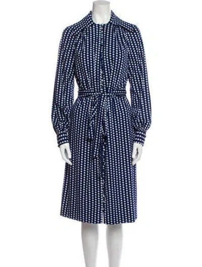 Pre-owned Vintage - Unbranded Vintage Knee-length Dress In Blue