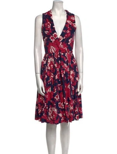Pre-owned Vintage - Unbranded Vintage Knee-length Dress In Blue