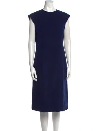 Pre-owned Vintage - Unbranded Vintage Knee-length Dress In Blue