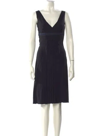 Pre-owned Vintage - Unbranded Vintage Knee-length Dress In Blue