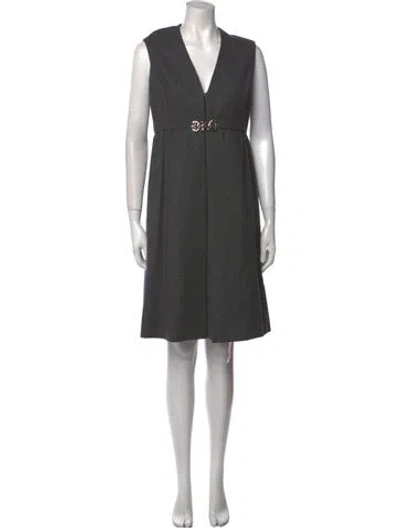 Pre-owned Vintage - Unbranded Vintage Knee-length Dress In Gray
