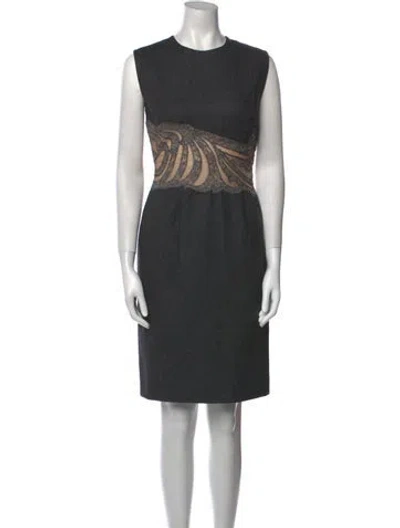 Pre-owned Vintage - Unbranded Vintage Knee-length Dress In Gray