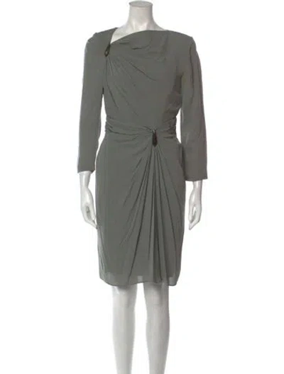 Pre-owned Vintage - Unbranded Vintage Knee-length Dress In Gray