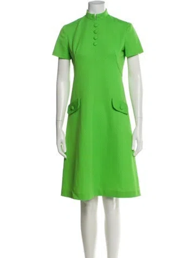 Pre-owned Vintage - Unbranded Vintage Knee-length Dress In Green