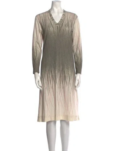 Pre-owned Vintage - Unbranded Vintage Knee-length Dress In Green