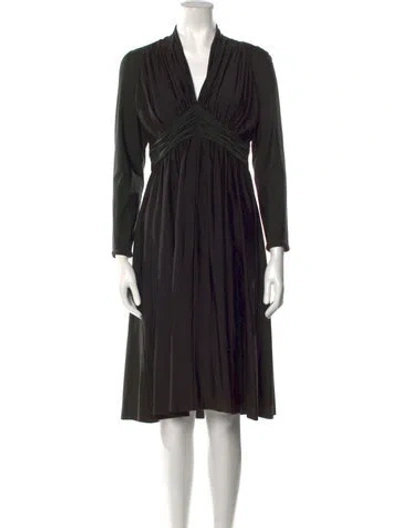 Pre-owned Vintage - Unbranded Vintage Knee-length Dress In Green
