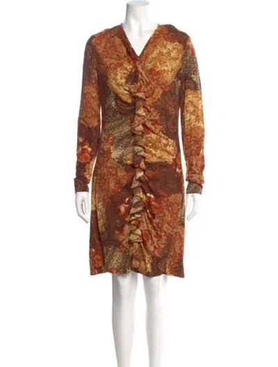 Pre-owned Vintage - Unbranded Vintage Knee-length Dress In Multi
