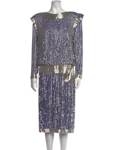 Pre-owned Vintage - Unbranded Vintage Knee-length Dress In Multi