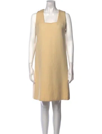 Pre-owned Vintage - Unbranded Vintage Knee-length Dress In Neutral