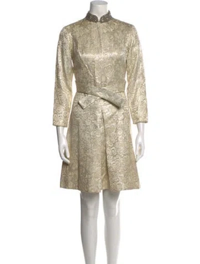 Pre-owned Vintage - Unbranded Vintage Knee-length Dress In Neutral
