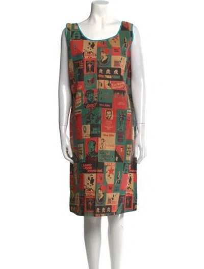 Pre-owned Vintage - Unbranded Vintage Knee-length Dress In Neutral