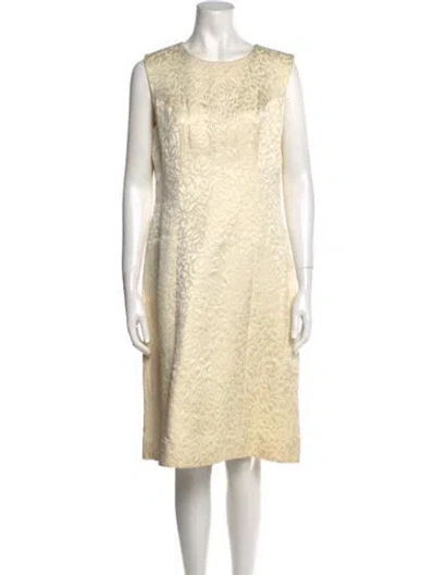 Pre-owned Vintage - Unbranded Vintage Knee-length Dress In Neutral