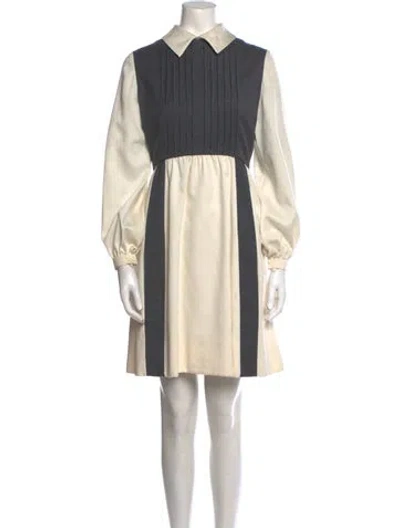 Pre-owned Vintage - Unbranded Vintage Knee-length Dress In Neutral