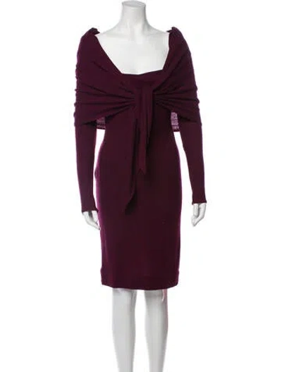 Pre-owned Vintage - Unbranded Vintage Knee-length Dress In Purple