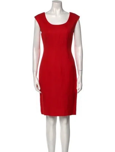 Pre-owned Vintage - Unbranded Vintage Knee-length Dress In Red
