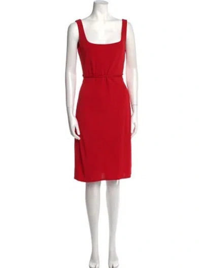 Pre-owned Vintage - Unbranded Vintage Knee-length Dress In Red