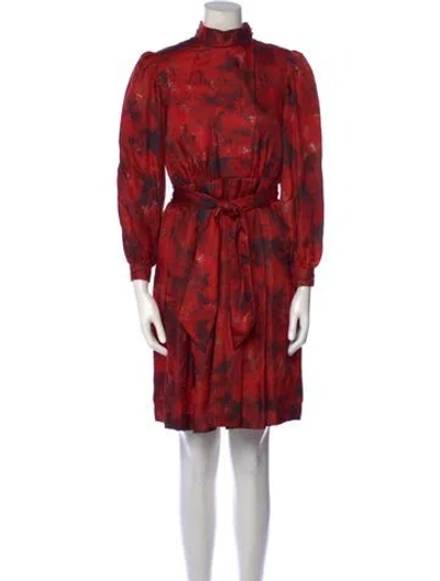 Pre-owned Vintage - Unbranded Vintage Knee-length Dress In Red