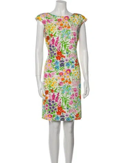 Pre-owned Vintage - Unbranded Vintage Knee-length Dress In White