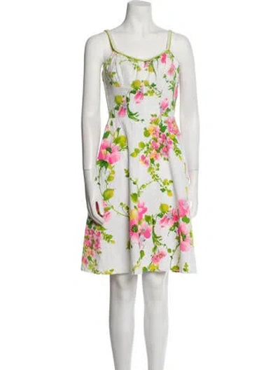 Pre-owned Vintage - Unbranded Vintage Knee-length Dress In White