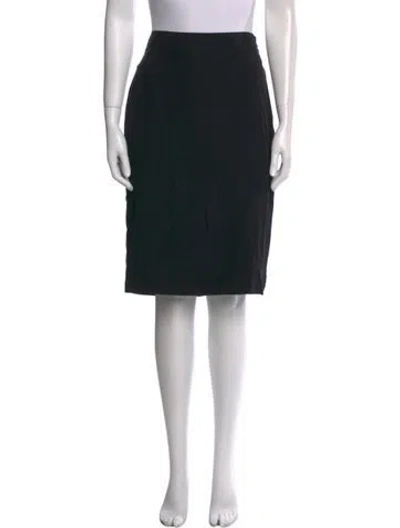 Pre-owned Vintage - Unbranded Vintage Knee-length Skirt In Black