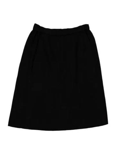 Pre-owned Vintage - Unbranded Vintage Knee-length Skirt In Black