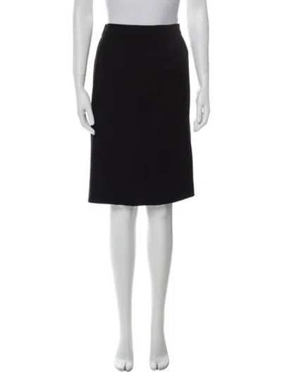 Pre-owned Vintage - Unbranded Vintage Knee-length Skirt In Black