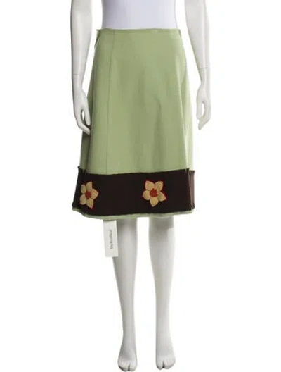 Pre-owned Vintage - Unbranded Vintage Knee-length Skirt In Multi