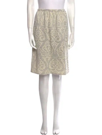 Pre-owned Vintage - Unbranded Vintage Knee-length Skirt In Neutral