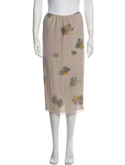 Pre-owned Vintage - Unbranded Vintage Knee-length Skirt In Neutral