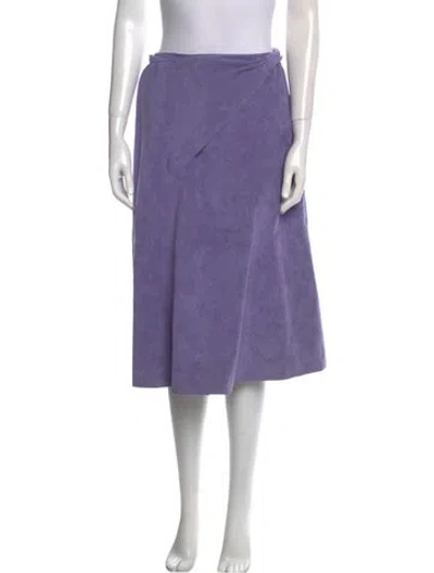 Pre-owned Vintage - Unbranded Vintage Knee-length Skirt In Purple