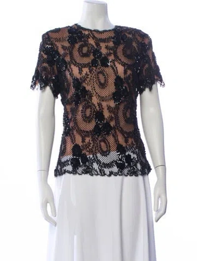 Pre-owned Vintage - Unbranded Vintage Lace Pattern Top