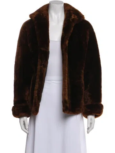 Pre-owned Vintage - Unbranded Vintage Lamb Fur Fur Coat In Brown