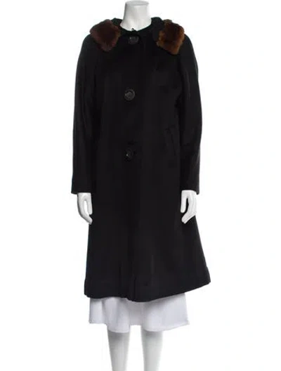 Pre-owned Vintage - Unbranded Vintage Late 1950's - Early 1960's Fur Coat In Black