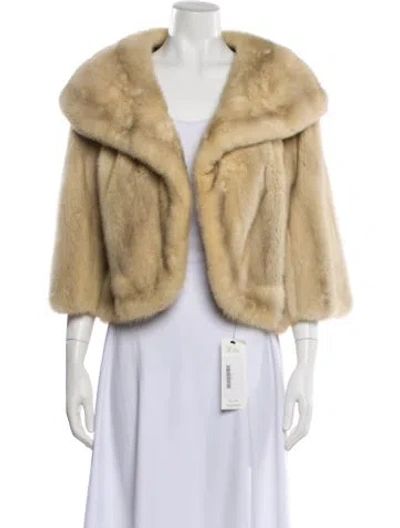 Pre-owned Vintage - Unbranded Vintage Late 1950's - Early 1960's Fur Jacket In Neutral