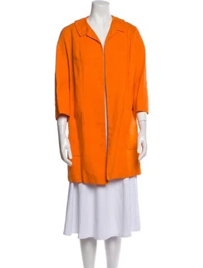 Pre-owned Vintage - Unbranded Vintage Late 1960's - Early 1970's Coat In Orange