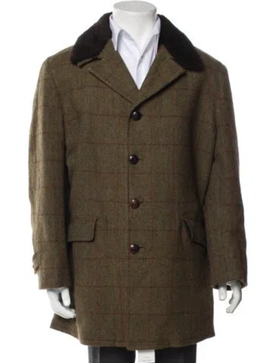 Pre-owned Vintage - Unbranded Vintage Late 1960's - Early 1970's Peacoat In Green