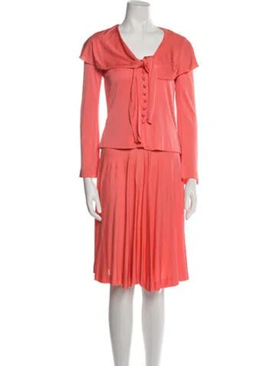Pre-owned Vintage - Unbranded Vintage Late 1960's - Early 1970's Skirt Set In Pink