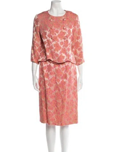 Pre-owned Vintage - Unbranded Vintage Late 1970's - Early 1980's Skirt Suit In Pink
