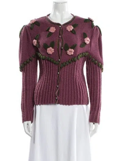Pre-owned Vintage - Unbranded Vintage Late 1970's - Early 1980's Sweater In Purple