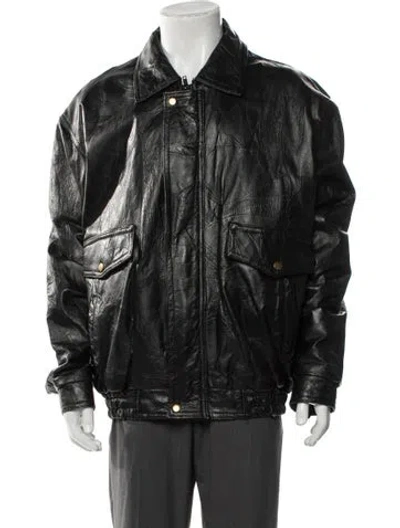 Pre-owned Vintage - Unbranded Vintage Late 1980's - Early 1990's Moto Jacket In Black