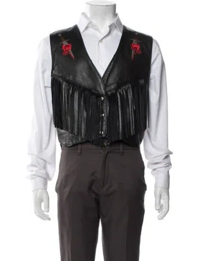 Pre-owned Vintage - Unbranded Vintage Late 1980's - Early 1990's Vest In Black