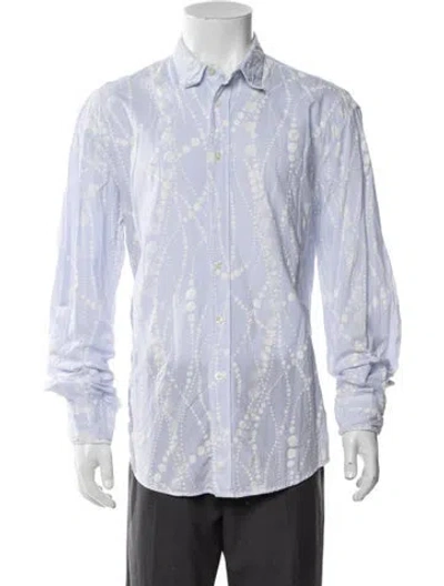 Pre-owned Vintage - Unbranded Vintage Late 1990's - Early 2000's Shirt In Blue