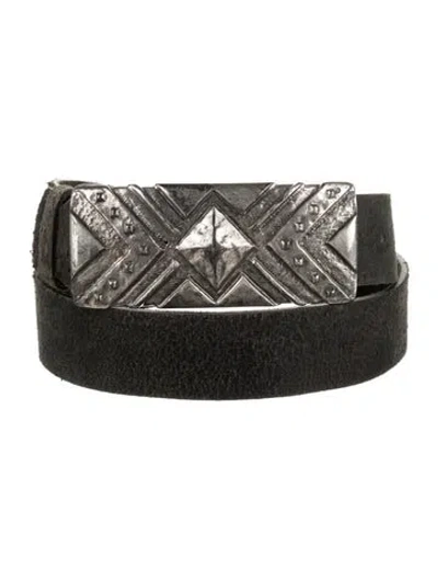 Pre-owned Vintage - Unbranded Vintage Leather Belt In Black