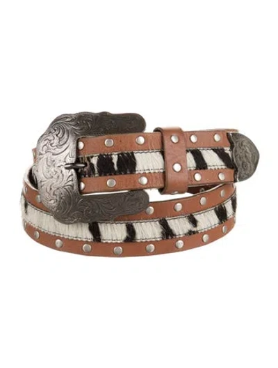 Pre-owned Vintage - Unbranded Vintage Leather Belt In Brown