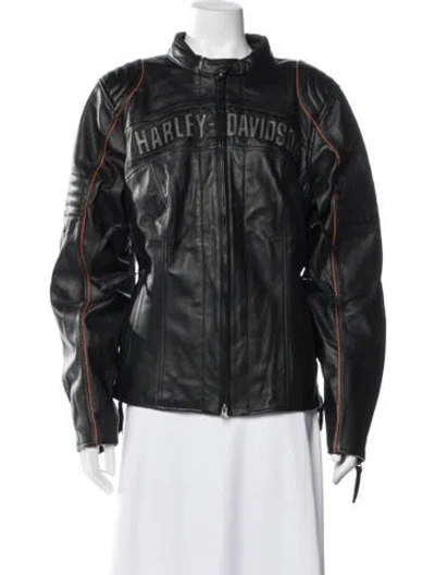 Pre-owned Vintage - Unbranded Vintage Leather Biker Jacket W/ Tags In Black
