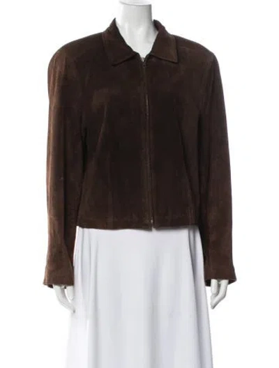 Pre-owned Vintage - Unbranded Vintage Leather Jacket In Brown